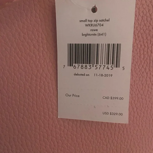 Kate Spade Small Pink Satchel Bag - Picture 9 of 13